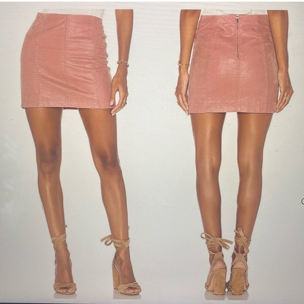 Free People • Modern Femme Vegan Leather Mini Skirt
